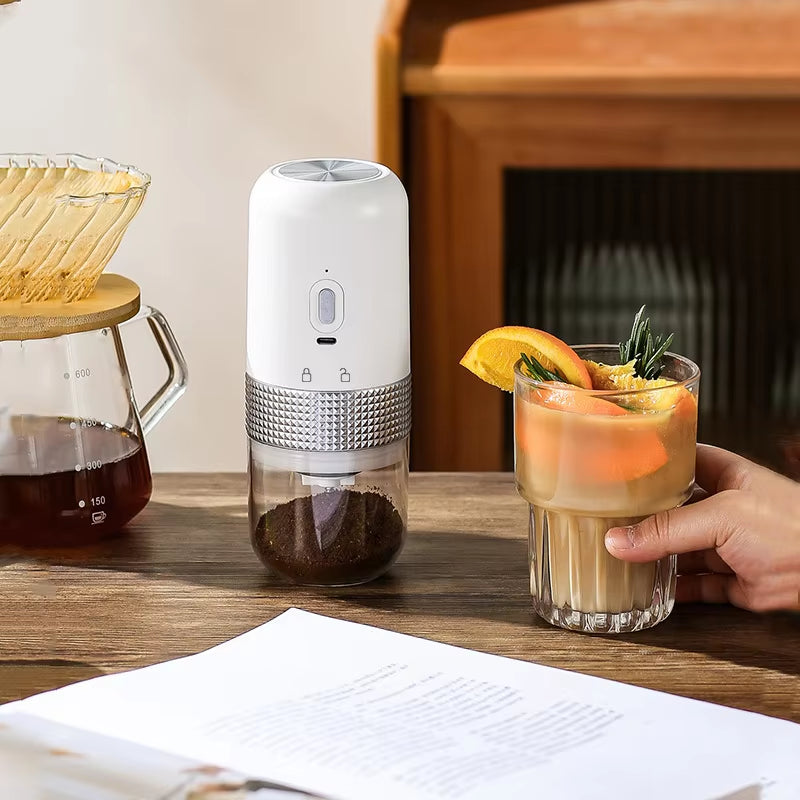 Electric USB Coffee Grinder: Professional Ceramic Mill for Perfectly Ground Coffee Beans Anywhere