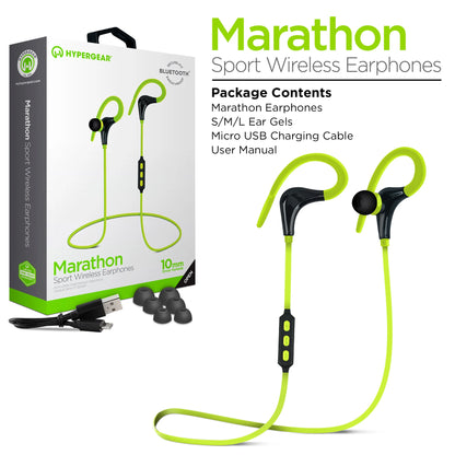 Unleash Your Workout with Hypergear Marathon Wireless Sports Earphones - Exceptional Sound & Comfort!