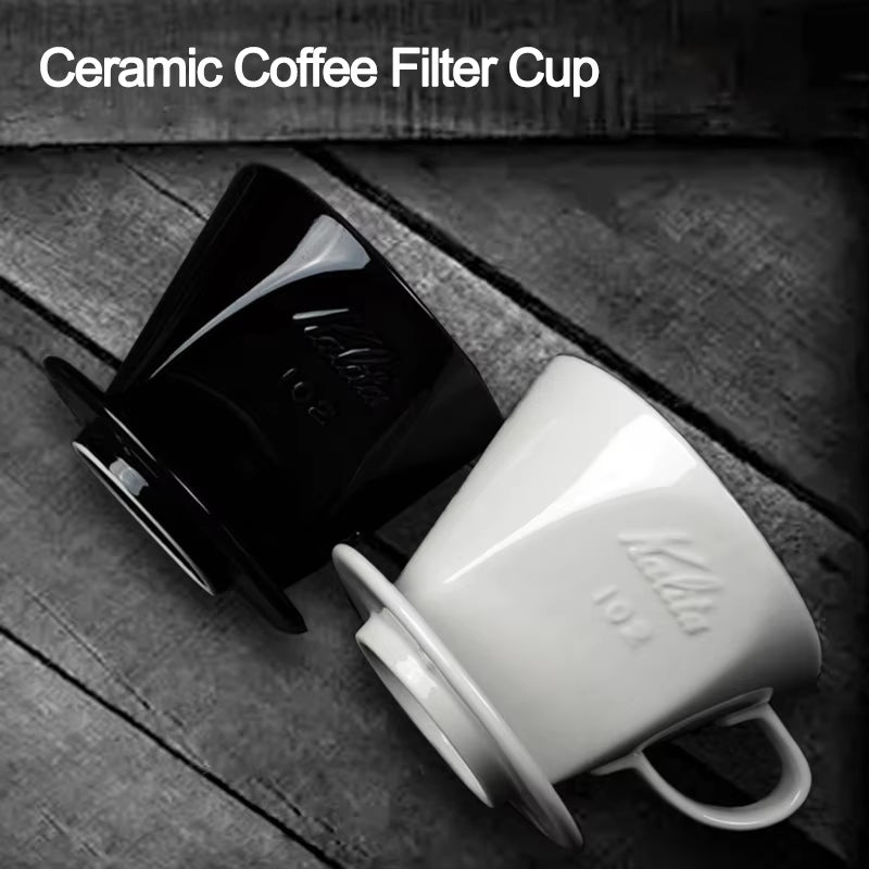 Elevate Your Coffee Experience with Our Reusable Ceramic Pour Over Coffee Dripper - Perfect for Espresso, Moka Pots, and More!