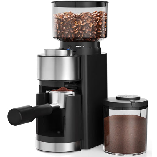 Ultimate Burr Coffee Grinder with 25 Grind Settings – Perfect for 2-12 Cups of Freshly Ground Coffee