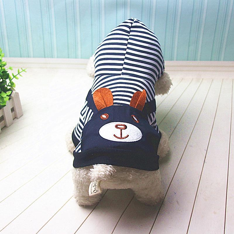 Striped Dog Hoodie Winter Outfit