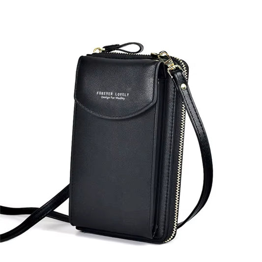 Stylish Women's PU Clutch: Versatile Cell Phone Bag with Spacious Card Holders