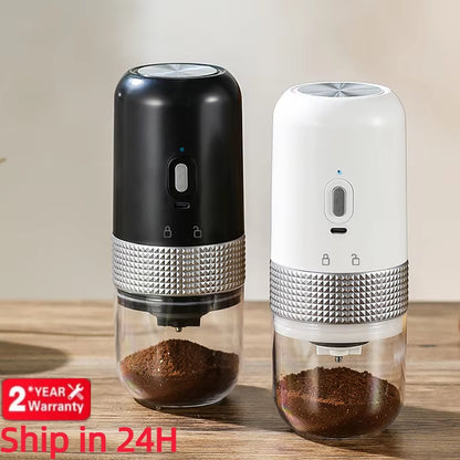 Electric USB Coffee Grinder: Professional Ceramic Mill for Perfectly Ground Coffee Beans Anywhere