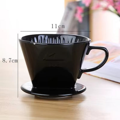 Elevate Your Coffee Experience with Our Reusable Ceramic Pour Over Coffee Dripper - Perfect for Espresso, Moka Pots, and More!