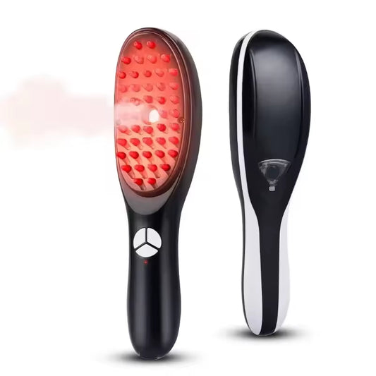 Revitalize Your Hair with the Anti Hair Loss Scalp Care Electric Massage Comb - Featuring Red and Blue Light Therapy and Soothing Vibration Massage!