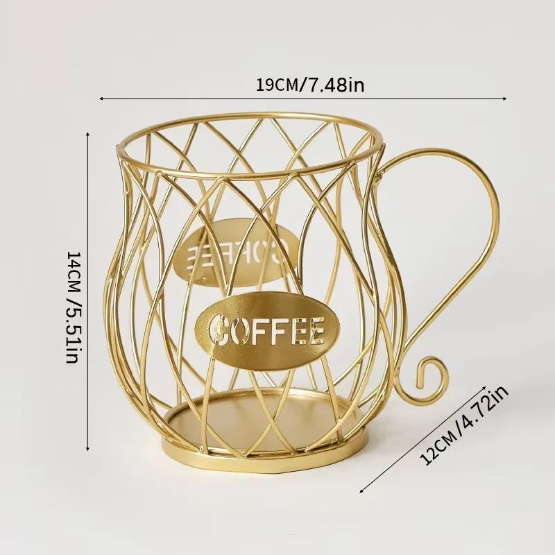 Stylish Multi-Purpose Coffee Capsule Holder - Large Capacity Irregular Shape Storage for Your Coffee Essentials