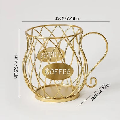 Stylish Multi-Purpose Coffee Capsule Holder - Large Capacity Irregular Shape Storage for Your Coffee Essentials