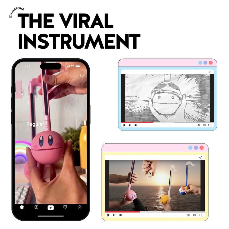 Otamatone Regular in White - The Ultimate Japanese Electronic Synthesizer for Music Lovers of All Ages - Perfect Fun Gift!