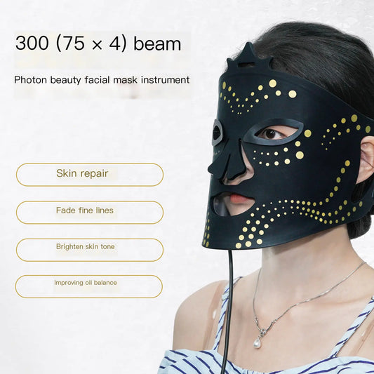 Cross-Border Red Light Silicone Beauty Mask Device