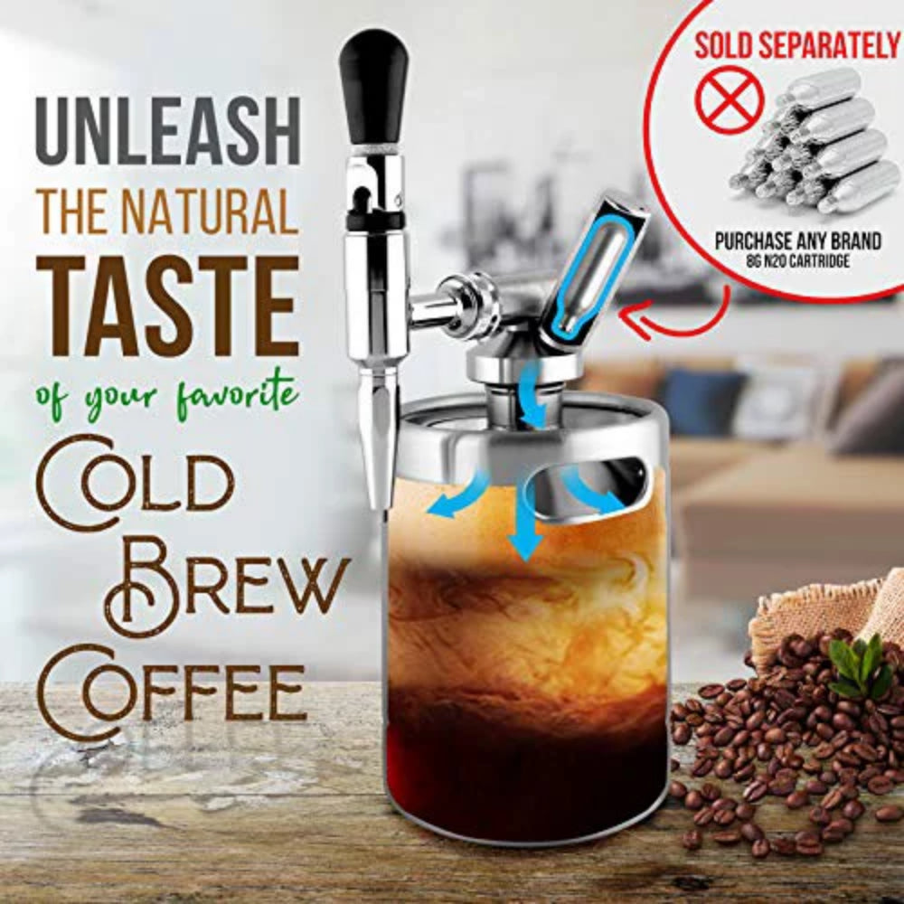 Elevate Your Coffee Experience with the Nitrogen Stainless Steel Coffee Barrel