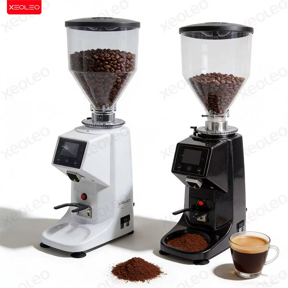 Premium Electric Coffee Grinder - 200W Burr Mill with Touch Panel & 750g Capacity for Perfect Espresso