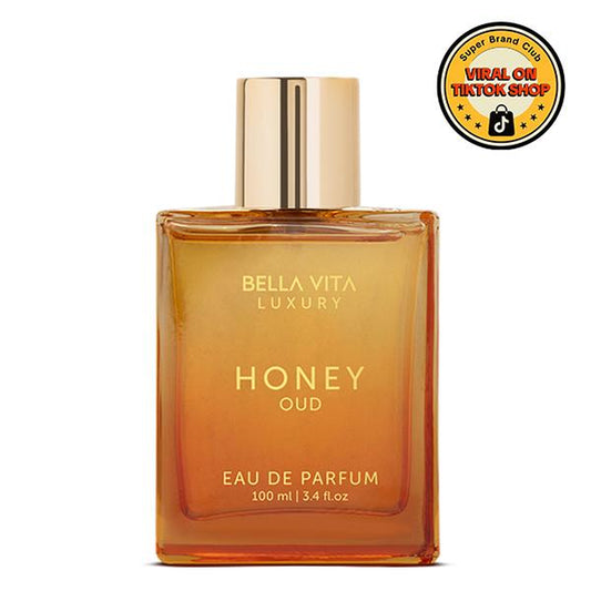 Indulge in Luxury with Bella Vita's Honey Oud Eau De Parfum - 100ml | A Captivating Floral & Spicy Blend of Patchouli, Vanilla, and Bergamot | Clean, Vegan, and Cruelty-Free Fragrance
