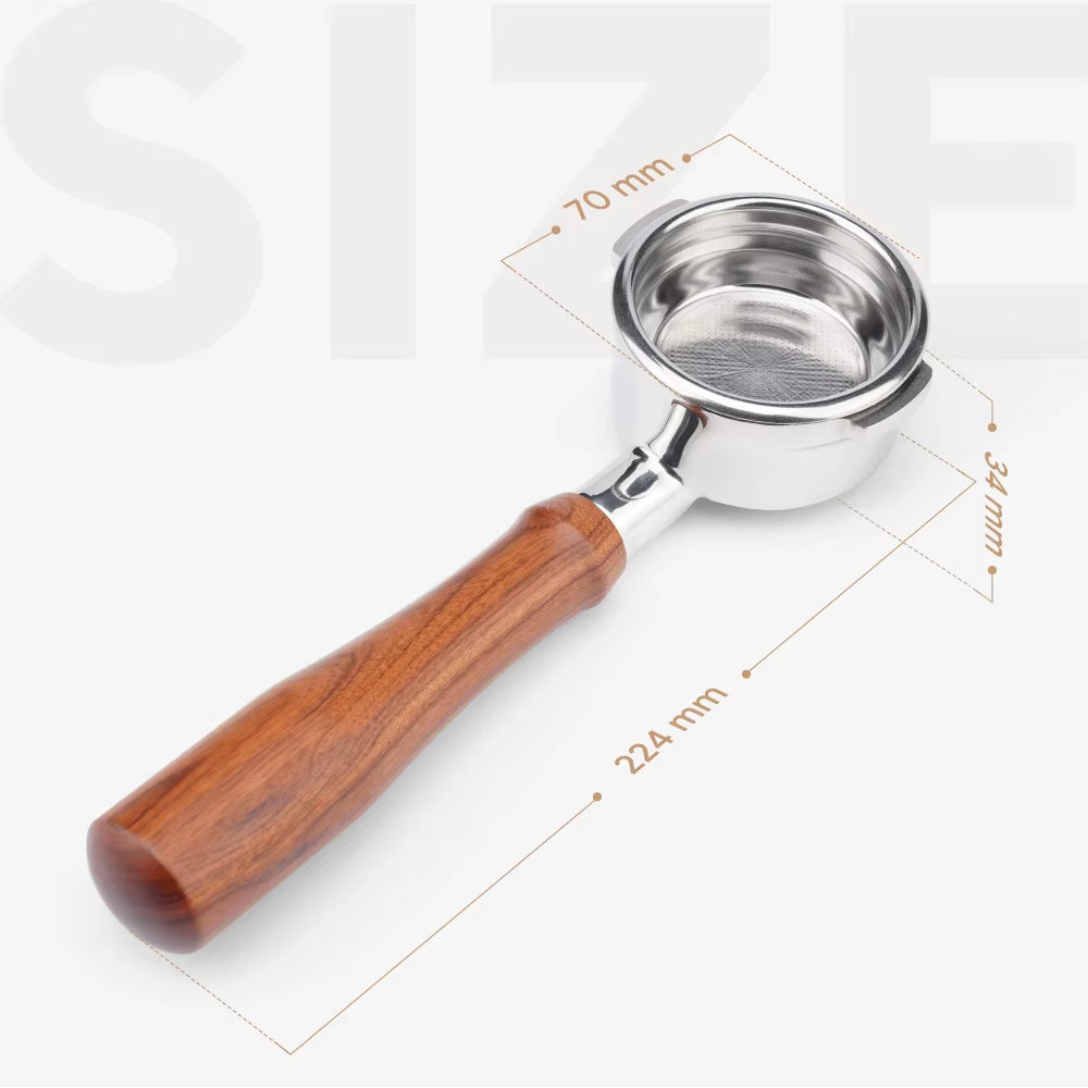 Elevate Your Espresso Experience with the Universal 58MM Stainless Steel Bottomless Portafilter Handle