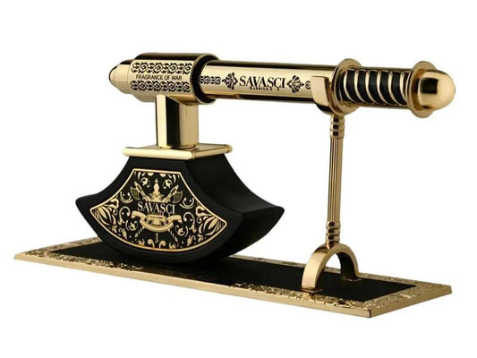 Unleash Your Inner Warrior with Savasci Pour Homme by J. Fragrances - 100ml Eau De Parfum for Men | A Captivating Floral & Fruity Musk Blend with Peach & Coconut