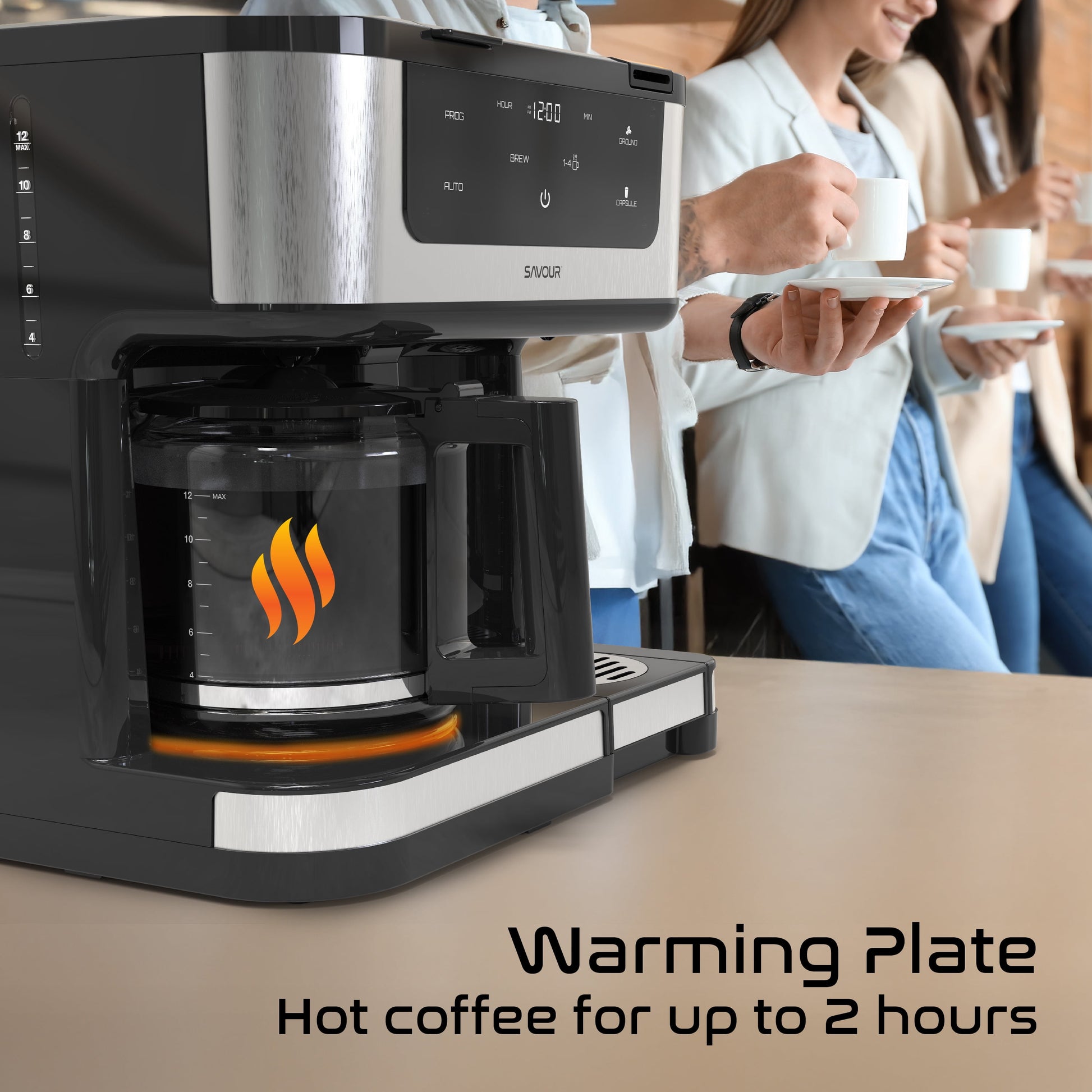 Savour Dual Coffee Maker: Your Perfect 12-Cup & Single Serve Solution for Every Coffee Lover