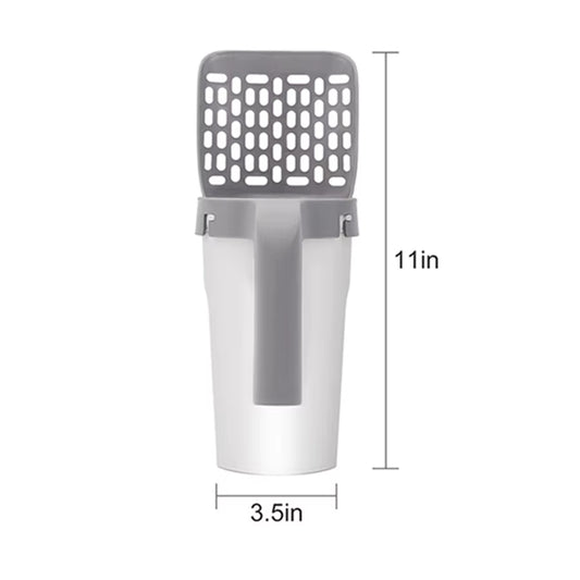 Effortless Clean-Up with Our Portable Cat Litter Scoop Set - Detachable Design for Easy Use!