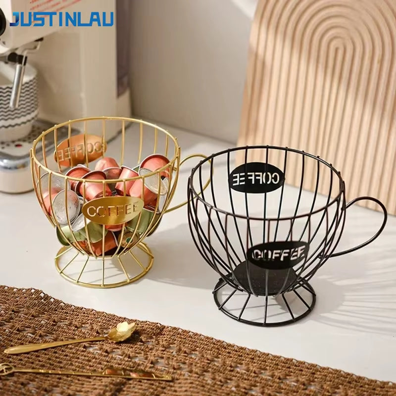 Stylish Multi-Purpose Coffee Capsule Holder - Large Capacity Irregular Shape Storage for Your Coffee Essentials