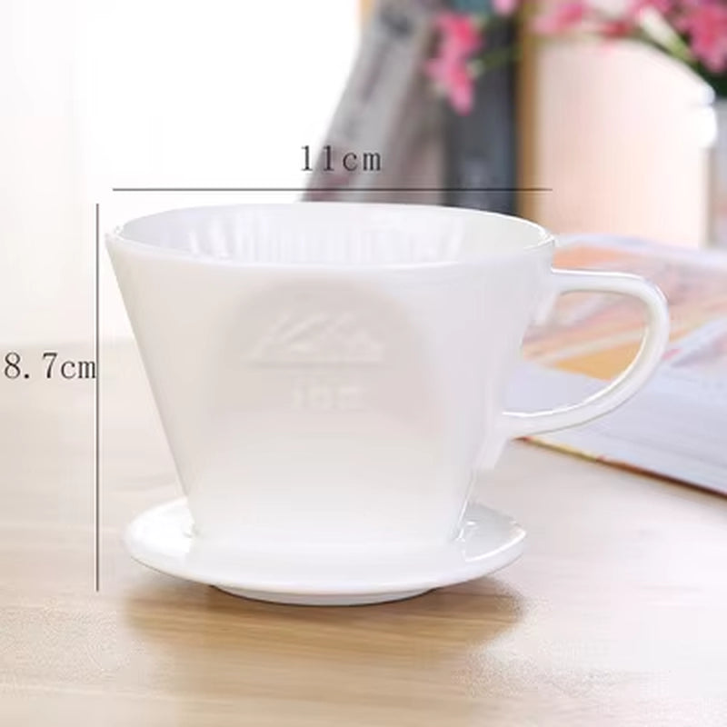 Elevate Your Coffee Experience with Our Reusable Ceramic Pour Over Coffee Dripper - Perfect for Espresso, Moka Pots, and More!