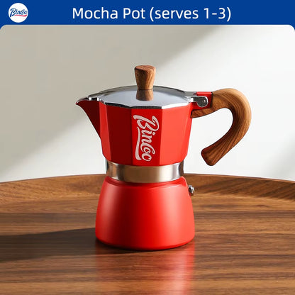 Experience Authentic Italian Coffee with the Bincoo 300Ml Moka Pot - Your Essential Espresso Maker for Home Baristas