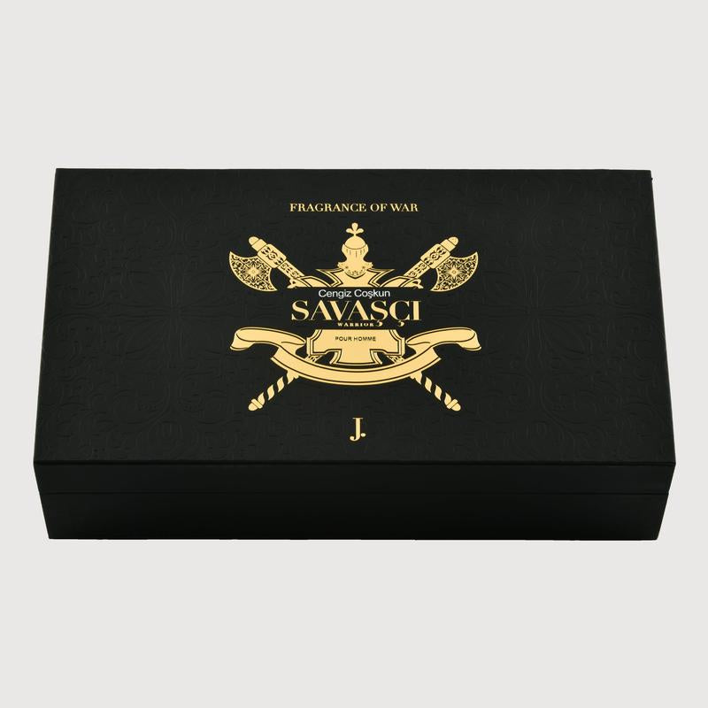 Unleash Your Inner Warrior with Savasci Pour Homme by J. Fragrances - 100ml Eau De Parfum for Men | A Captivating Floral & Fruity Musk Blend with Peach & Coconut