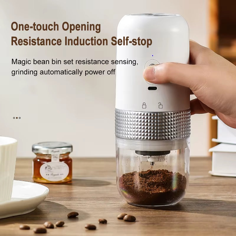 Electric USB Coffee Grinder: Professional Ceramic Mill for Perfectly Ground Coffee Beans Anywhere
