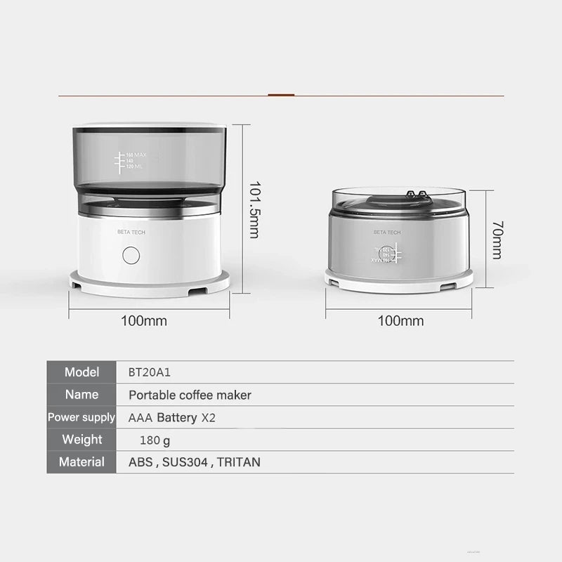 Experience Barista-Quality Coffee Anywhere with the Youpin Mini Hand-Pressed Coffee Maker - Your Ultimate Portable Coffee Brewer!