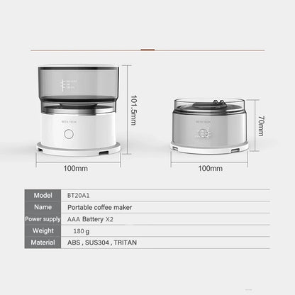 Experience Barista-Quality Coffee Anywhere with the Youpin Mini Hand-Pressed Coffee Maker - Your Ultimate Portable Coffee Brewer!