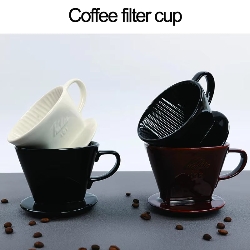 Elevate Your Coffee Experience with Our Reusable Ceramic Pour Over Coffee Dripper - Perfect for Espresso, Moka Pots, and More!