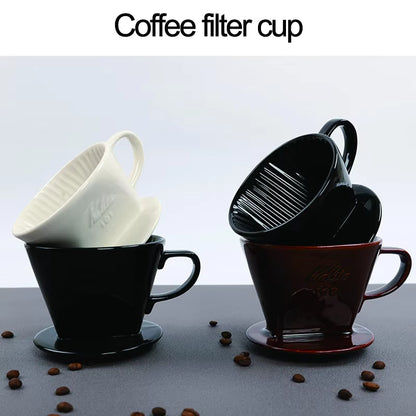 Elevate Your Coffee Experience with Our Reusable Ceramic Pour Over Coffee Dripper - Perfect for Espresso, Moka Pots, and More!