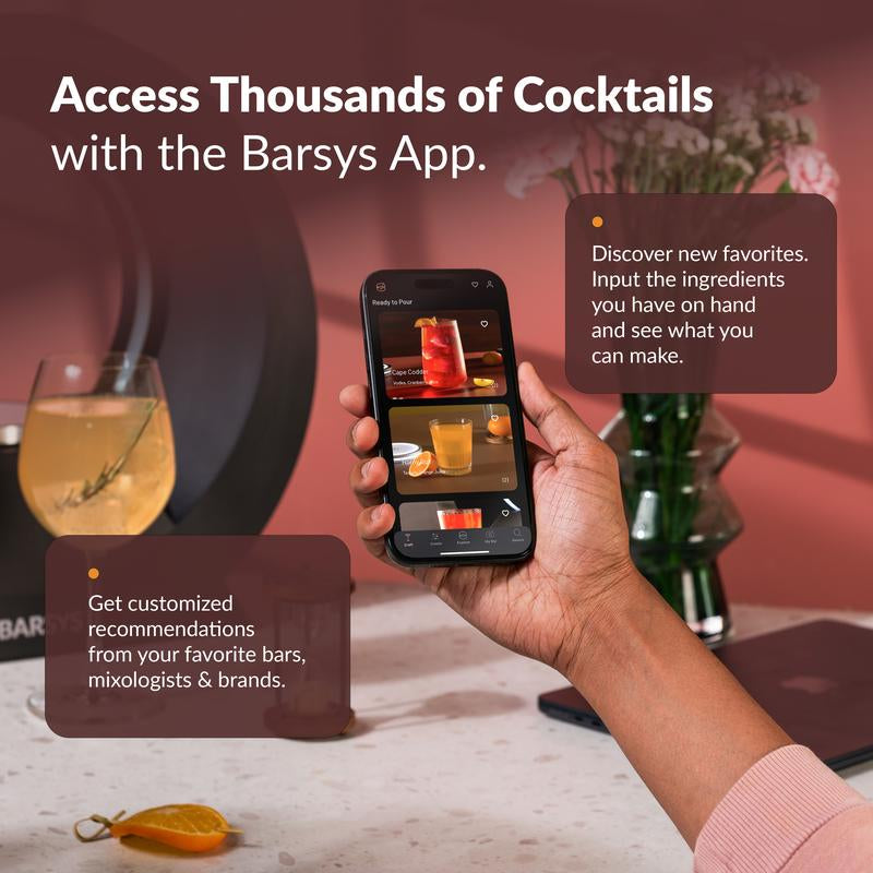 Elevate Your Home Bar Experience with the Barsys 360 Cocktail Mixer - Effortless Margarita Maker for Personalized Cocktails and Mocktails