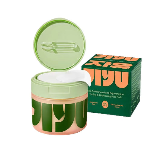 Revitalize Your Skin with Jiyu Anti-Aging Toner Pads - Infused with Snail Mucin, Centella Asiatica & Peptide Complex for Dark Spot & Wrinkle Reduction - 100 Count