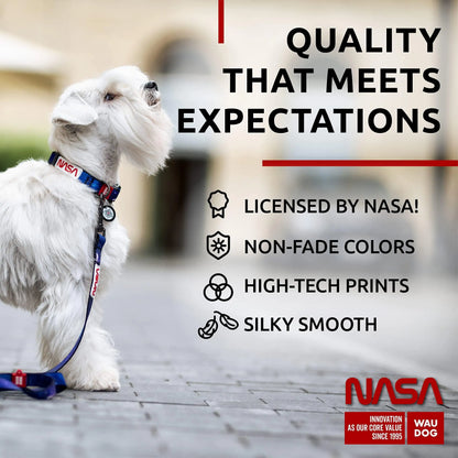 Adjustable Nylon Dog Collar with QR ID Tag